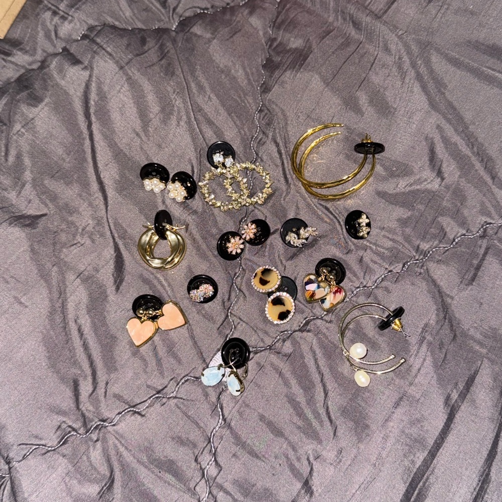 Elegant Beautiful Earrings Bundle (13 Earrings)
